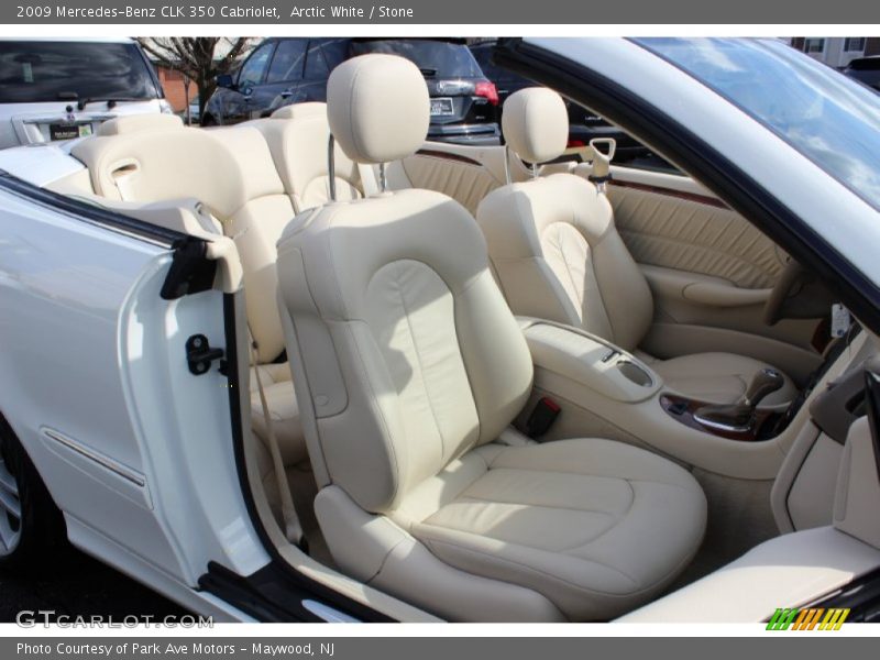 Arctic White / Stone 2009 Mercedes-Benz CLK 350 Cabriolet