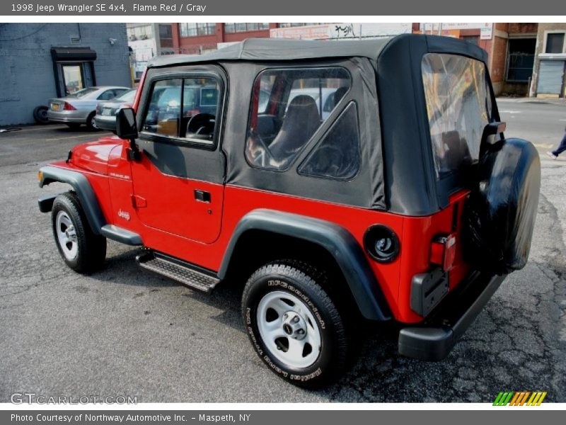 Flame Red / Gray 1998 Jeep Wrangler SE 4x4