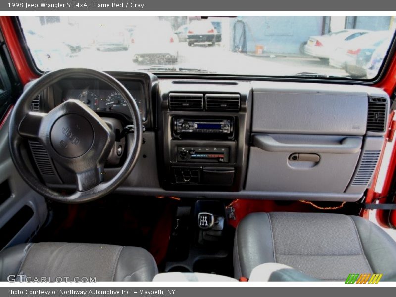 Flame Red / Gray 1998 Jeep Wrangler SE 4x4
