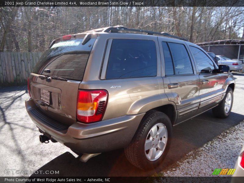 Woodland Brown Satin Glow / Taupe 2001 Jeep Grand Cherokee Limited 4x4