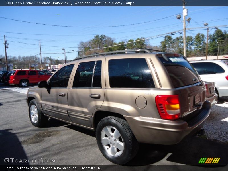 Woodland Brown Satin Glow / Taupe 2001 Jeep Grand Cherokee Limited 4x4