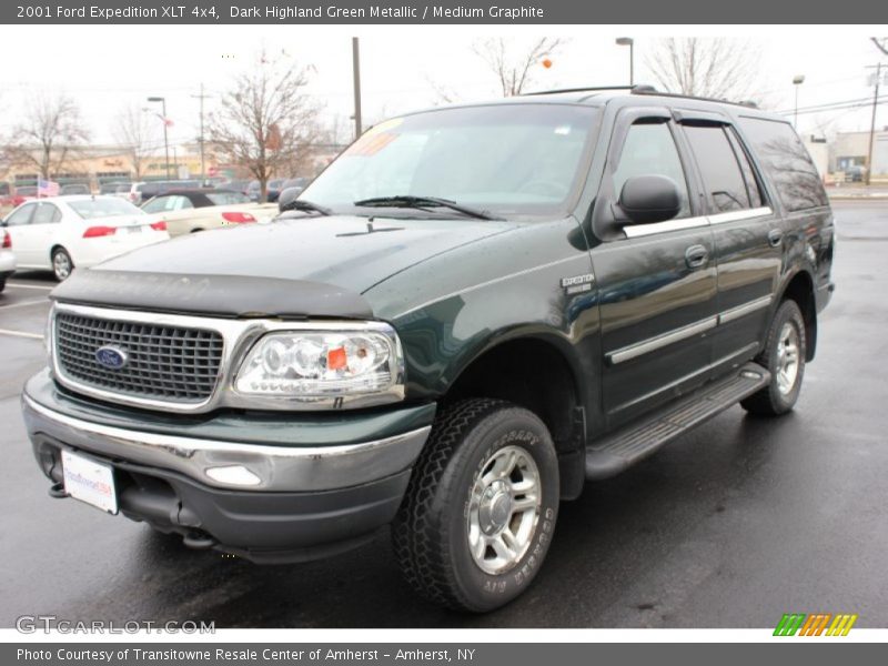 Dark Highland Green Metallic / Medium Graphite 2001 Ford Expedition XLT 4x4