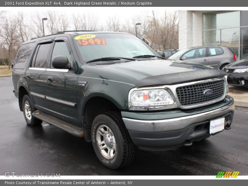 Dark Highland Green Metallic / Medium Graphite 2001 Ford Expedition XLT 4x4