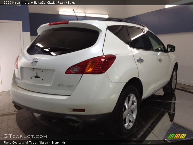 Glacier Pearl / Beige 2009 Nissan Murano SL AWD