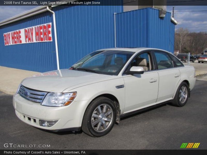 Light Sage Metallic / Medium Light Stone 2008 Ford Taurus SEL