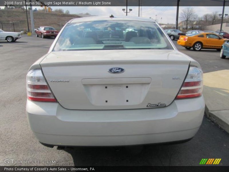 Light Sage Metallic / Medium Light Stone 2008 Ford Taurus SEL