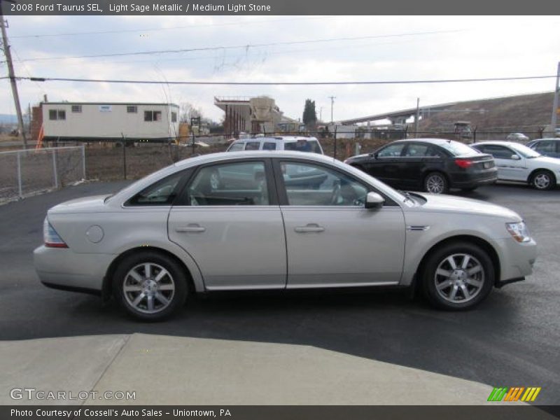 Light Sage Metallic / Medium Light Stone 2008 Ford Taurus SEL