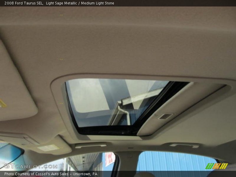 Light Sage Metallic / Medium Light Stone 2008 Ford Taurus SEL