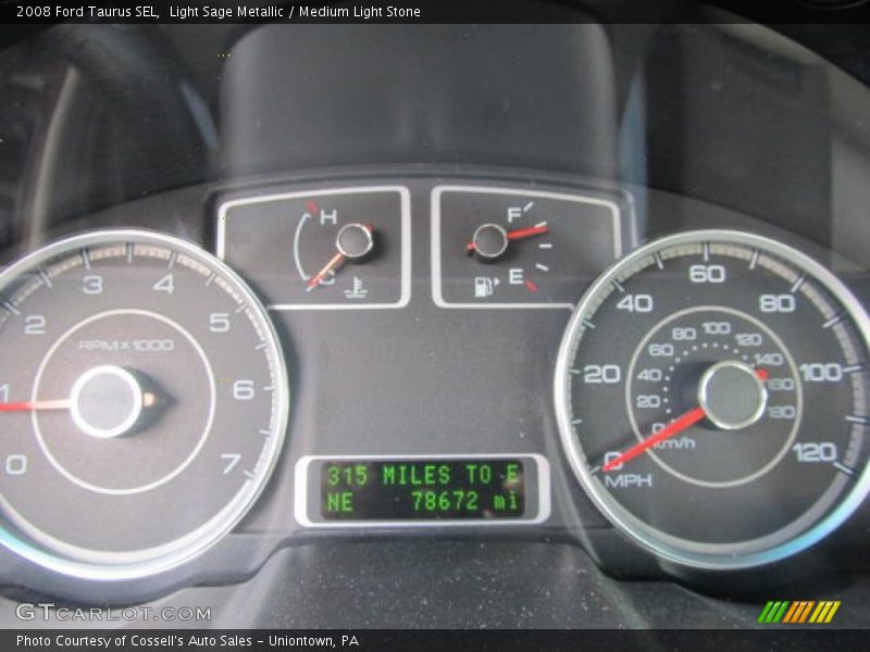 Light Sage Metallic / Medium Light Stone 2008 Ford Taurus SEL