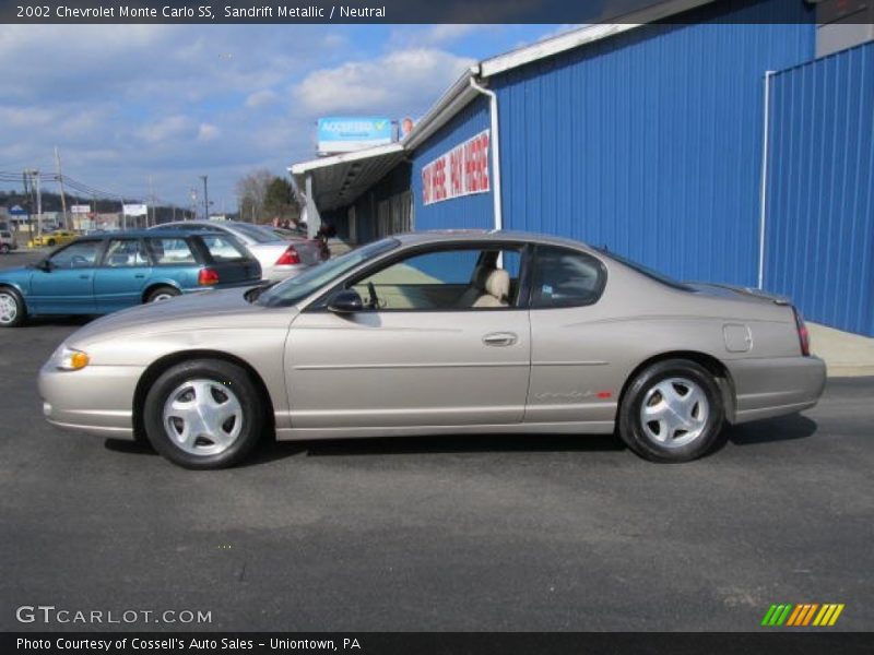 Sandrift Metallic / Neutral 2002 Chevrolet Monte Carlo SS