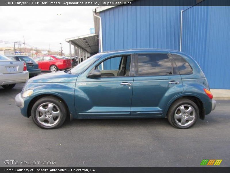 Aquamarine Metallic / Taupe/Pearl Beige 2001 Chrysler PT Cruiser Limited