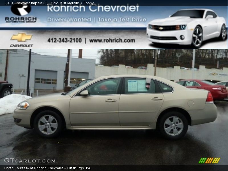 Gold Mist Metallic / Ebony 2011 Chevrolet Impala LT