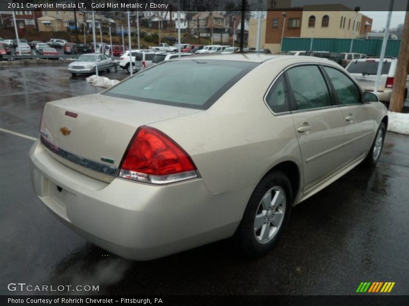 Gold Mist Metallic / Ebony 2011 Chevrolet Impala LT