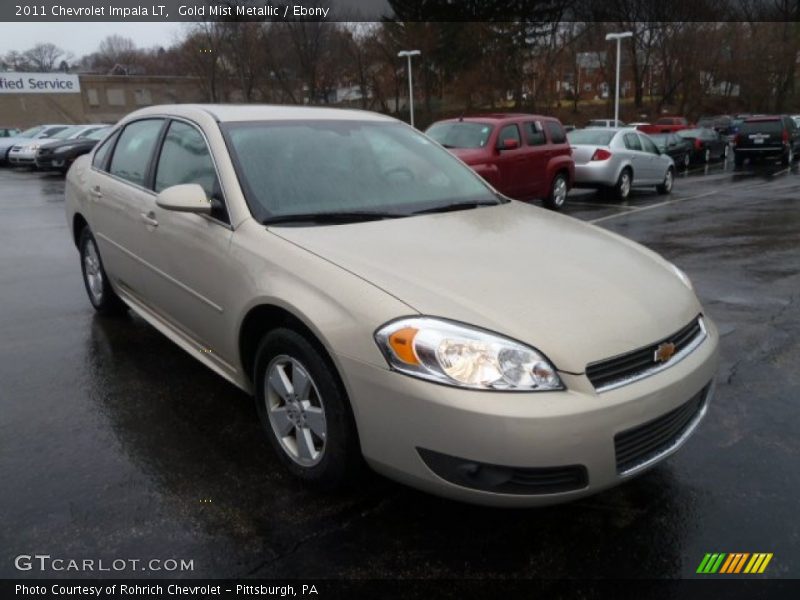 Gold Mist Metallic / Ebony 2011 Chevrolet Impala LT