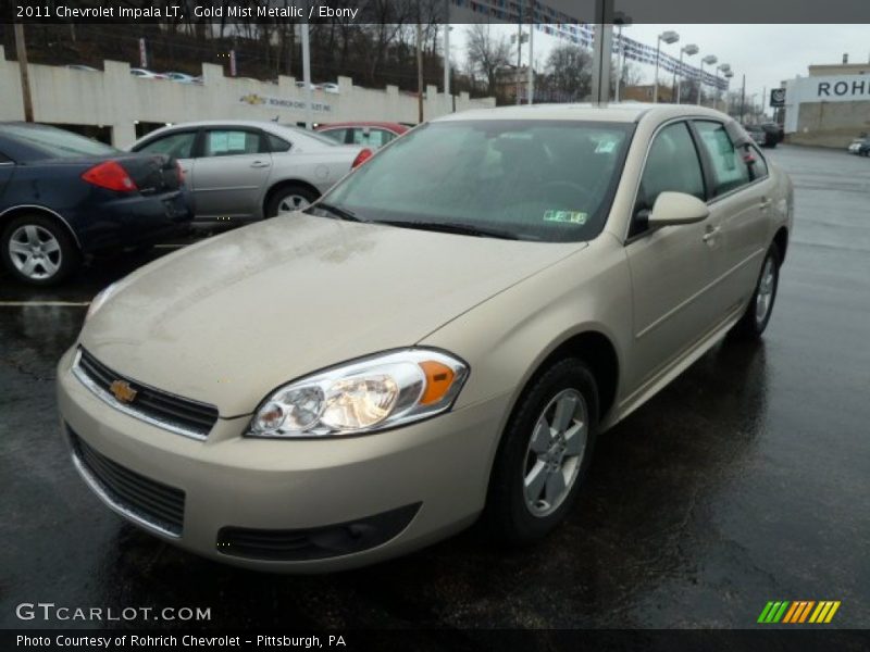 Gold Mist Metallic / Ebony 2011 Chevrolet Impala LT