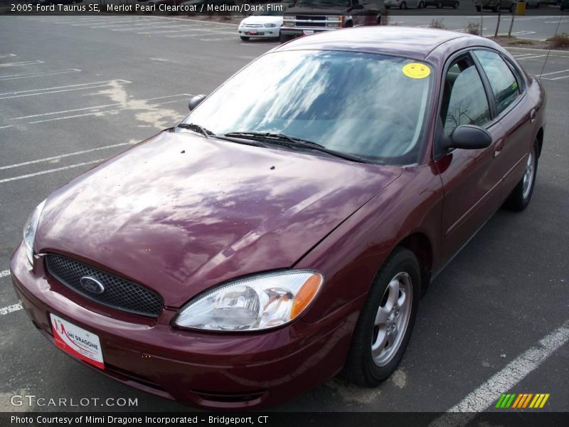 Merlot Pearl Clearcoat / Medium/Dark Flint 2005 Ford Taurus SE