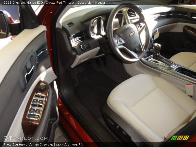 Crystal Red Tintcoat / Cocoa/Light Neutral 2013 Chevrolet Malibu ECO