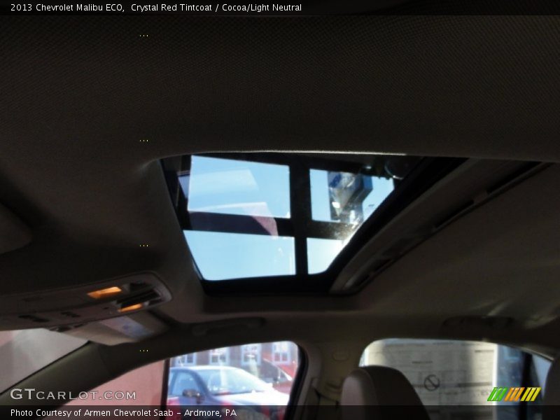 Crystal Red Tintcoat / Cocoa/Light Neutral 2013 Chevrolet Malibu ECO