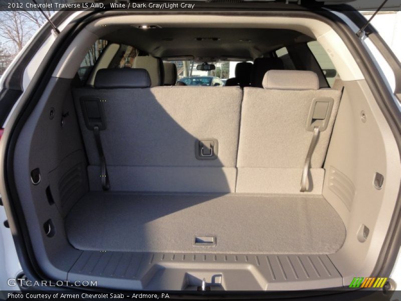 White / Dark Gray/Light Gray 2012 Chevrolet Traverse LS AWD