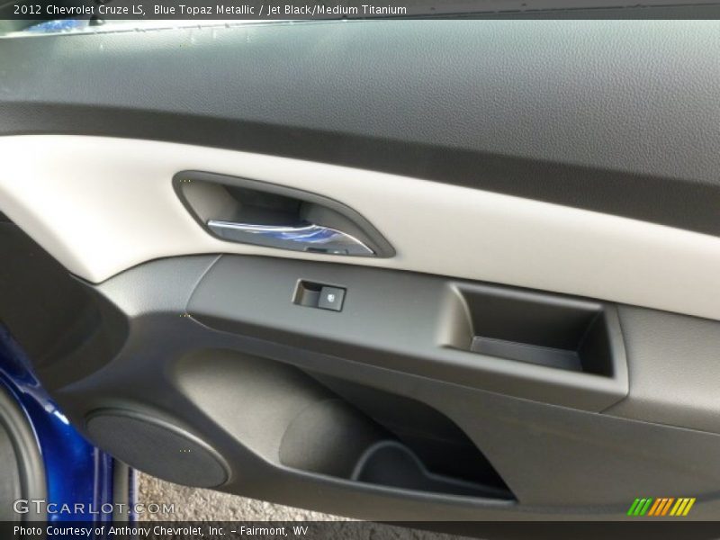 Blue Topaz Metallic / Jet Black/Medium Titanium 2012 Chevrolet Cruze LS