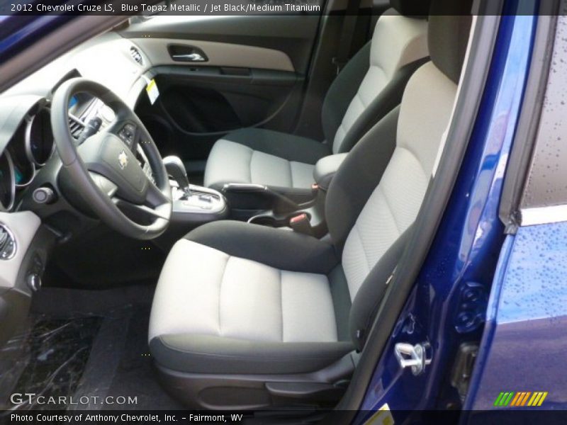 Blue Topaz Metallic / Jet Black/Medium Titanium 2012 Chevrolet Cruze LS