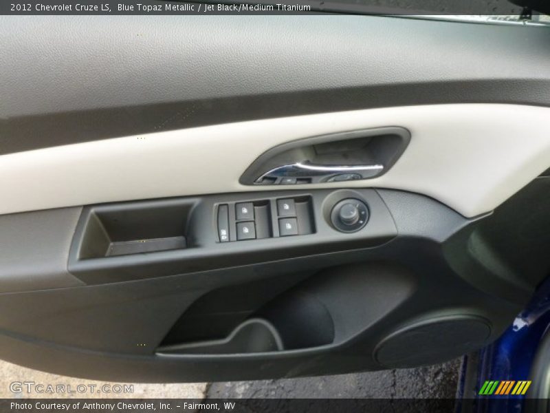 Blue Topaz Metallic / Jet Black/Medium Titanium 2012 Chevrolet Cruze LS