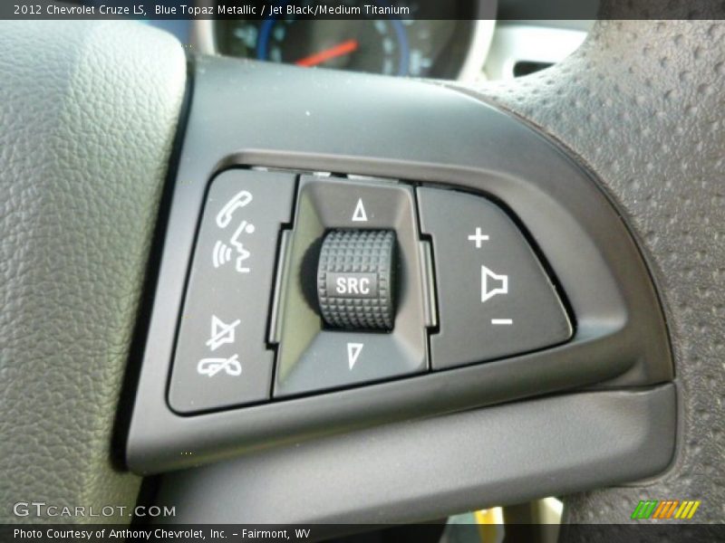 Blue Topaz Metallic / Jet Black/Medium Titanium 2012 Chevrolet Cruze LS