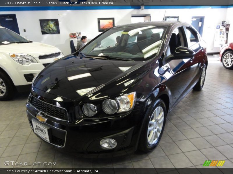 Black / Jet Black/Dark Titanium 2012 Chevrolet Sonic LT Sedan