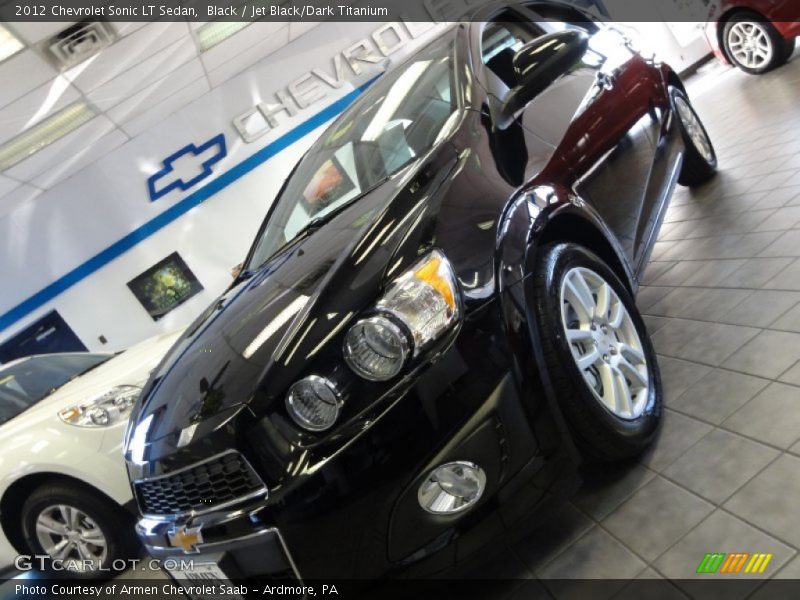 Black / Jet Black/Dark Titanium 2012 Chevrolet Sonic LT Sedan