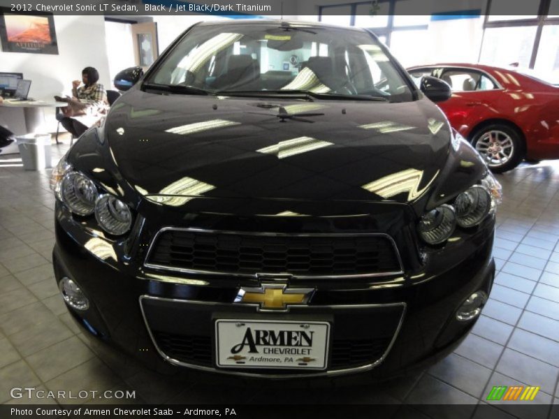 Black / Jet Black/Dark Titanium 2012 Chevrolet Sonic LT Sedan