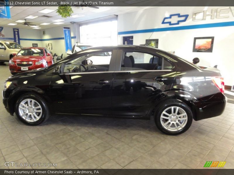 Black / Jet Black/Dark Titanium 2012 Chevrolet Sonic LT Sedan