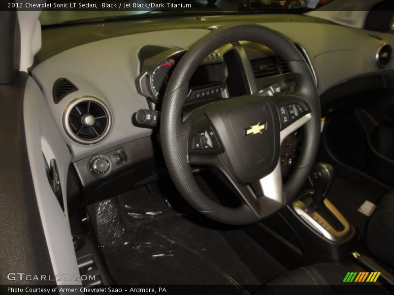 Black / Jet Black/Dark Titanium 2012 Chevrolet Sonic LT Sedan