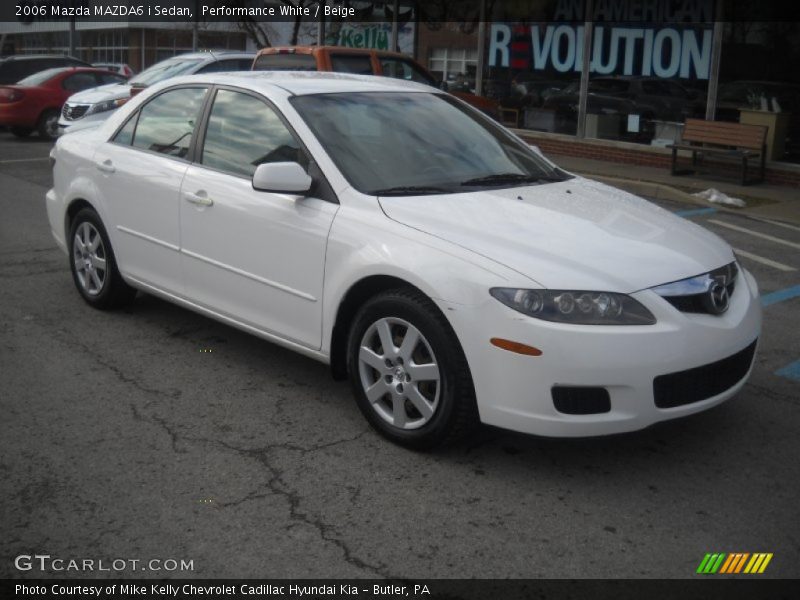 Performance White / Beige 2006 Mazda MAZDA6 i Sedan