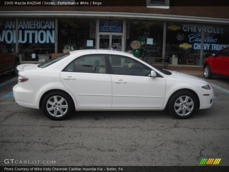 Performance White / Beige 2006 Mazda MAZDA6 i Sedan
