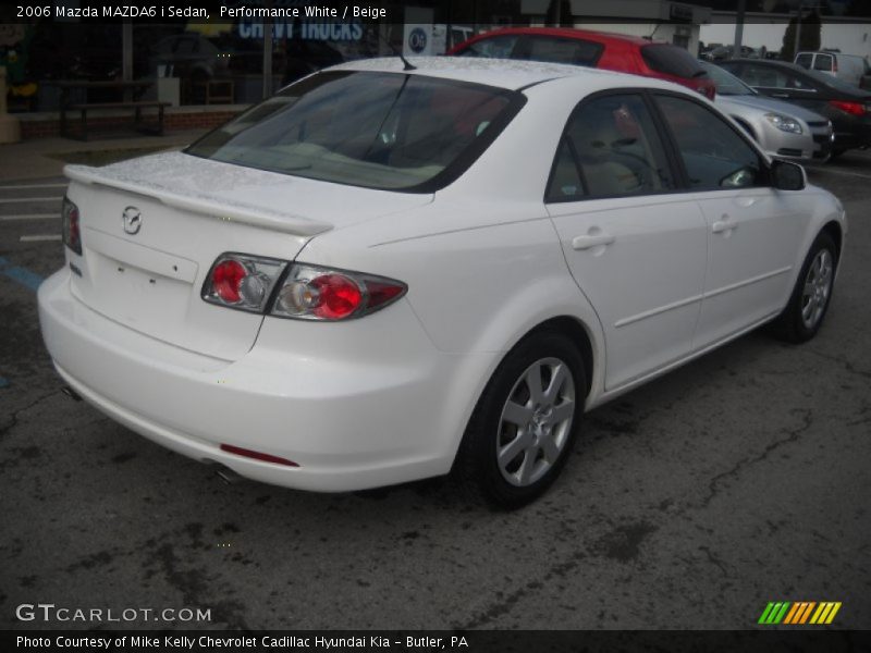 Performance White / Beige 2006 Mazda MAZDA6 i Sedan