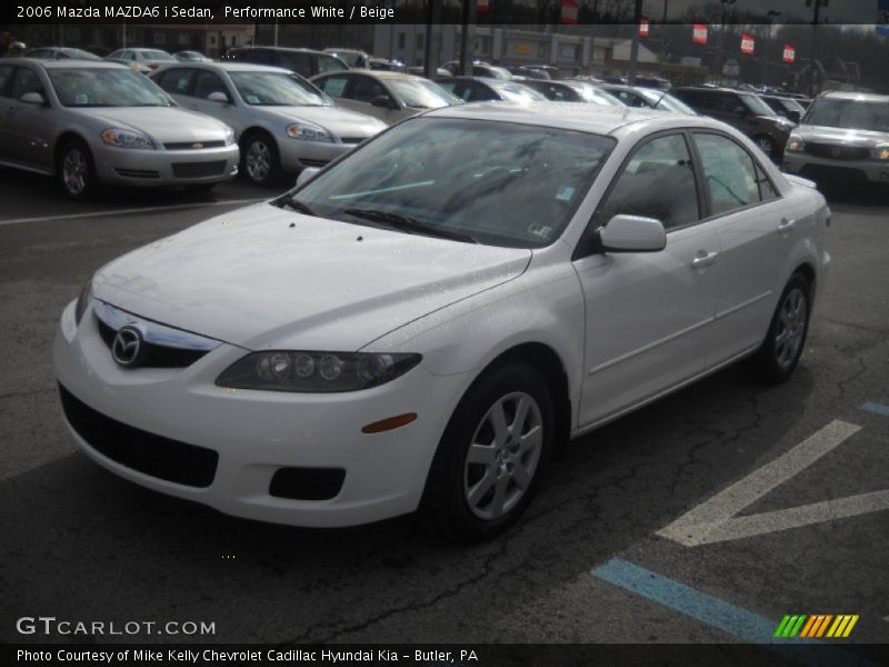 Performance White / Beige 2006 Mazda MAZDA6 i Sedan