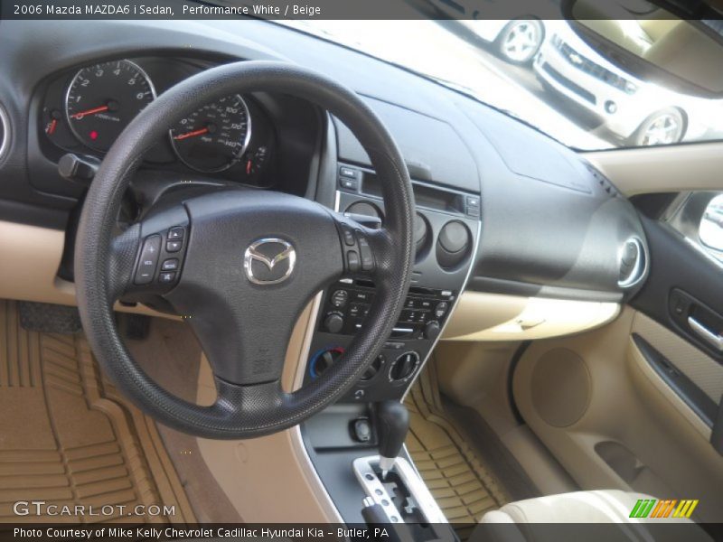 Performance White / Beige 2006 Mazda MAZDA6 i Sedan