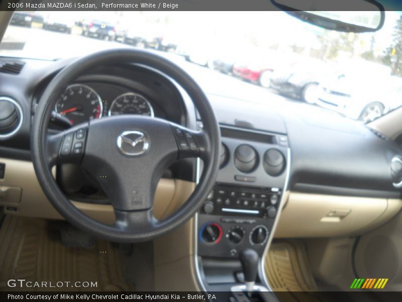 Performance White / Beige 2006 Mazda MAZDA6 i Sedan