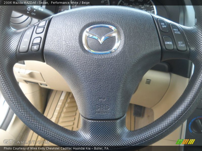 Performance White / Beige 2006 Mazda MAZDA6 i Sedan