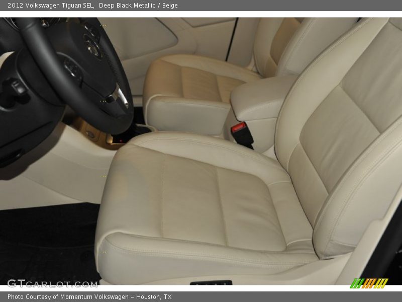 Deep Black Metallic / Beige 2012 Volkswagen Tiguan SEL