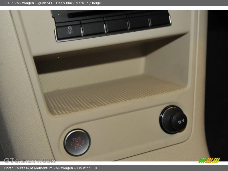 Deep Black Metallic / Beige 2012 Volkswagen Tiguan SEL