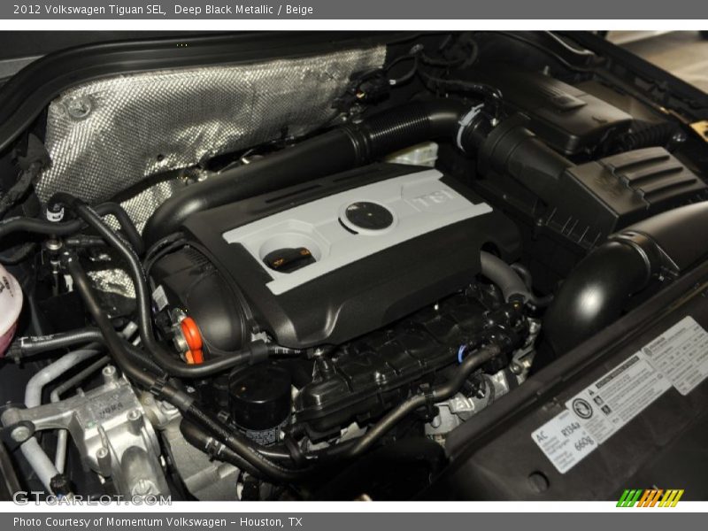 Deep Black Metallic / Beige 2012 Volkswagen Tiguan SEL