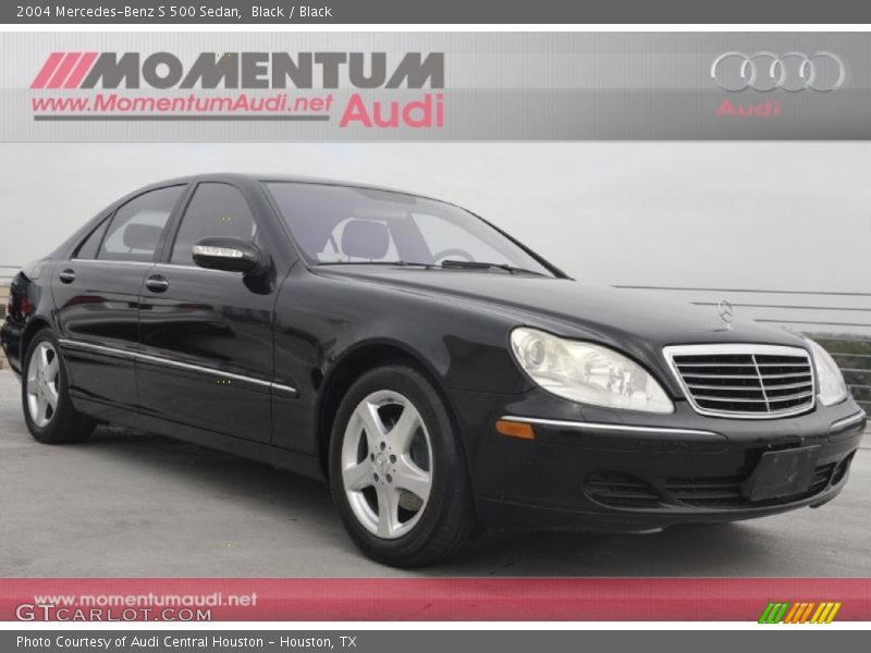 Black / Black 2004 Mercedes-Benz S 500 Sedan