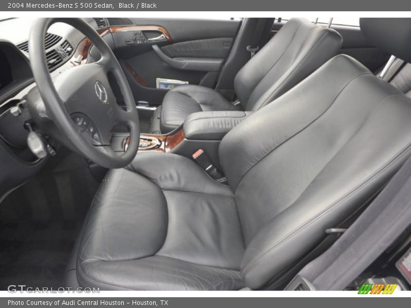 Black / Black 2004 Mercedes-Benz S 500 Sedan
