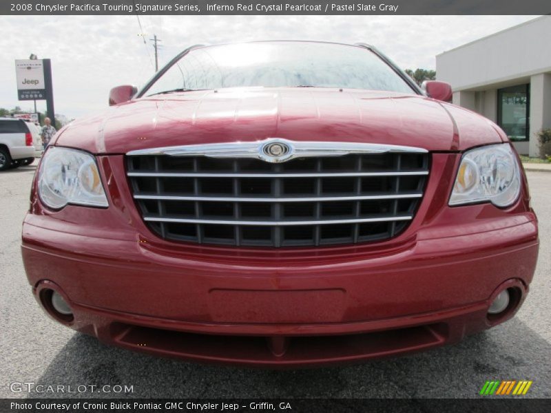 Inferno Red Crystal Pearlcoat / Pastel Slate Gray 2008 Chrysler Pacifica Touring Signature Series