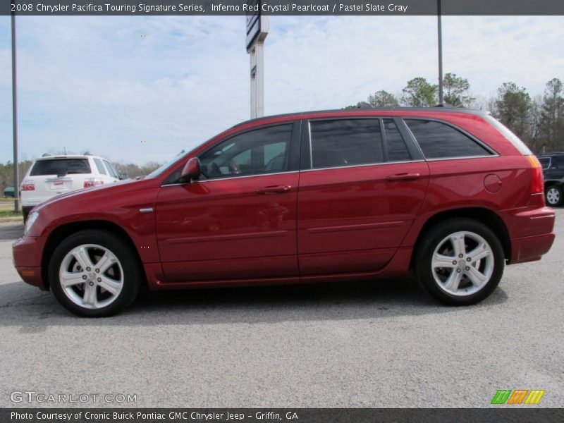Inferno Red Crystal Pearlcoat / Pastel Slate Gray 2008 Chrysler Pacifica Touring Signature Series