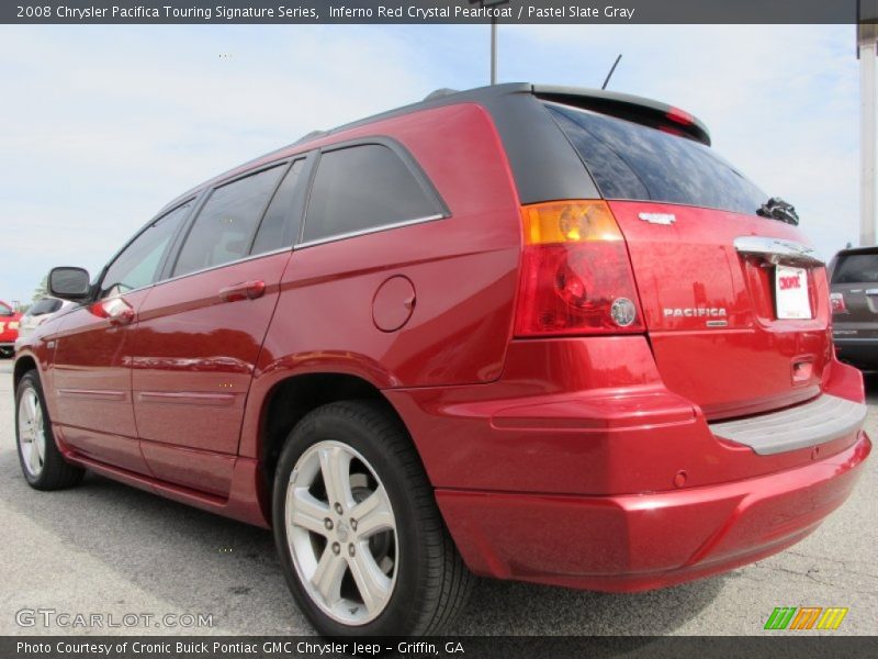 Inferno Red Crystal Pearlcoat / Pastel Slate Gray 2008 Chrysler Pacifica Touring Signature Series