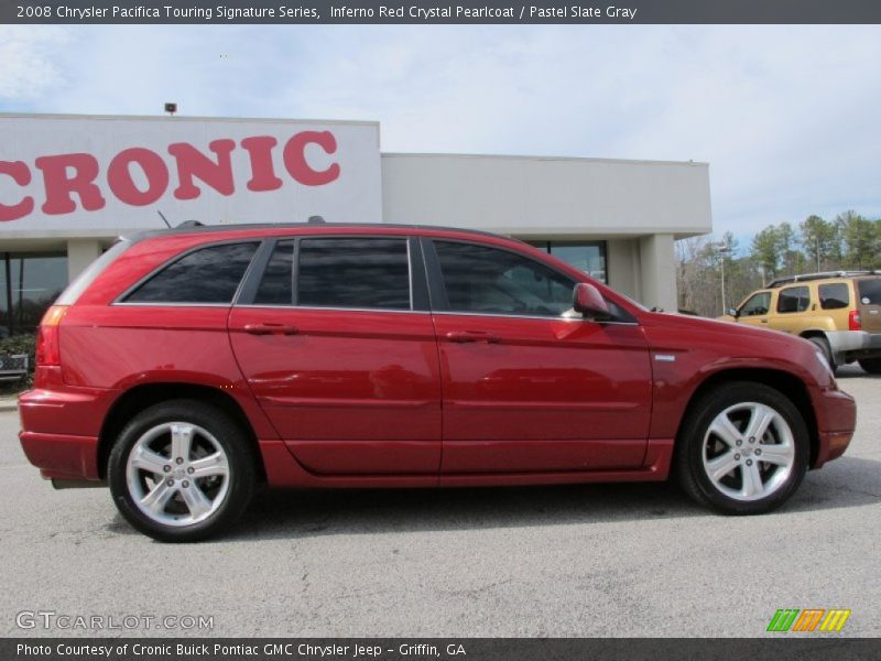 Inferno Red Crystal Pearlcoat / Pastel Slate Gray 2008 Chrysler Pacifica Touring Signature Series