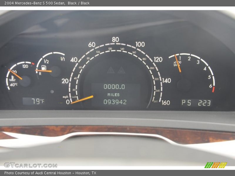 Black / Black 2004 Mercedes-Benz S 500 Sedan