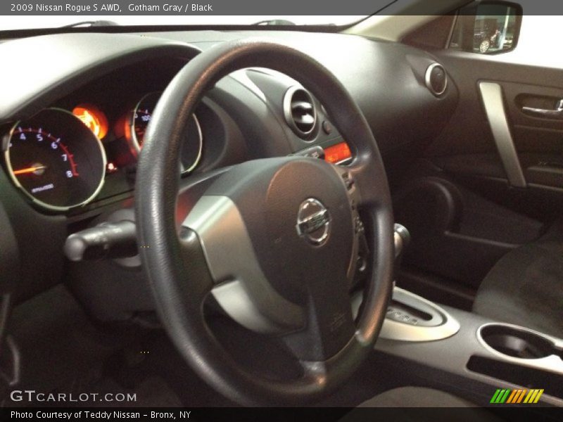 Gotham Gray / Black 2009 Nissan Rogue S AWD